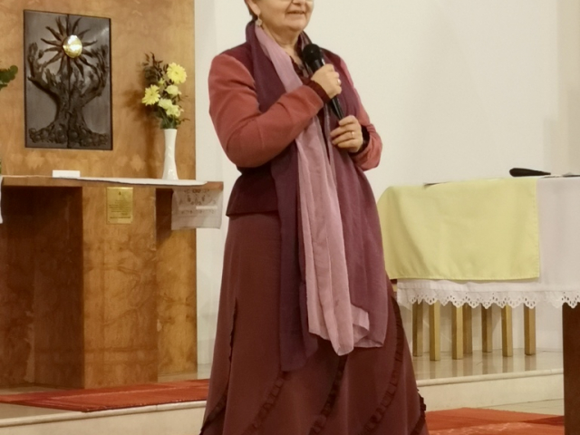 Pécsi Rita előadása templomunkban