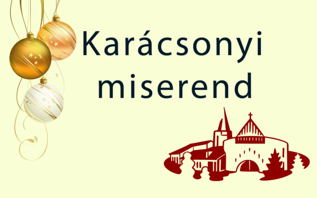 Karácsonyi miserendünk